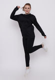 Hitscore Kaos Oblong T-Shirt Long Sleeve Black - Nyari.id