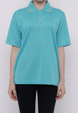 Hitscore Exclusive Kaos Polo Shirt Striped Collar Short Sleeve Light Blue - Nyari.id