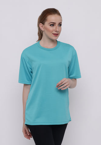 Hitscore Kaos Oblong T-Shirt Short Sleeve Light Blue - Nyari.id