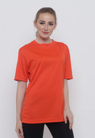 Hitscore Kaos Oblong T-Shirt Short Sleeve Orange - Nyari.id