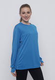 Hitscore Kaos Oblong T-Shirt Long Sleeve Blue - Nyari.id