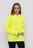 Hitscore Kaos Polo Shirt Long Sleeve Light Green - Nyari.id
