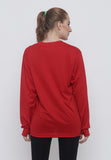 Hitscore Kaos Oblong T-Shirt Long Sleeve Red - Nyari.id
