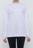 Hitscore Kaos Oblong T-Shirt Long Sleeve White - Nyari.id