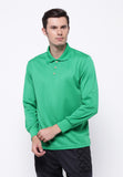 Hitscore Kaos Polo Shirt Long Sleeve Green - Nyari.id