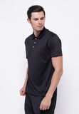 Hitscore Kaos Polo Shirt Short Sleeve Black - Nyari.id