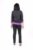 Training Set Angel Fashion Wanita Black - Purple - Nyari.id