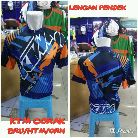 Baju Sepeda KTM Lengan Pendek - Nyari.id