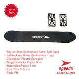 Skateboard Speeds Maple Roda Karet PU Plat Besi Import LX 028-07