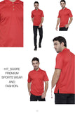 Hitscore Kaos Polo Shirt Short Sleeve Red - Nyari.id