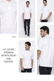 Hitscore Kaos Polo Shirt Short Sleeve White - Nyari.id