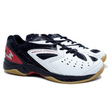 Sepatu Badminton Eagle Spikeshoot Pro Hitam Putih - Nyari.id
