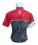 Baju Sepeda Specialized Lengan Pendek Merah Abu - Nyari.id