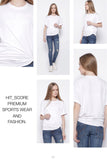 Hitscore Kaos Oblong T-Shirt Short Sleeve White - Nyari.id
