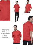 Hitscore Kaos Oblong T-Shirt Short Sleeve Red - Nyari.id