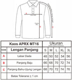 Kaos APRX MT16 Lengan Panjang Navy Cyan Putih - Nyari.id
