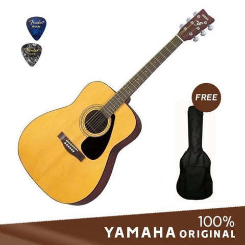Guitar Yamaha ACOUSTIC F310 + SOFTCASE + PICK ORIGINAL - Nyari.id